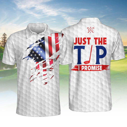 Just the tip i promise men golf polo shirt, custom golf shirt, gift for golf lover GY3697