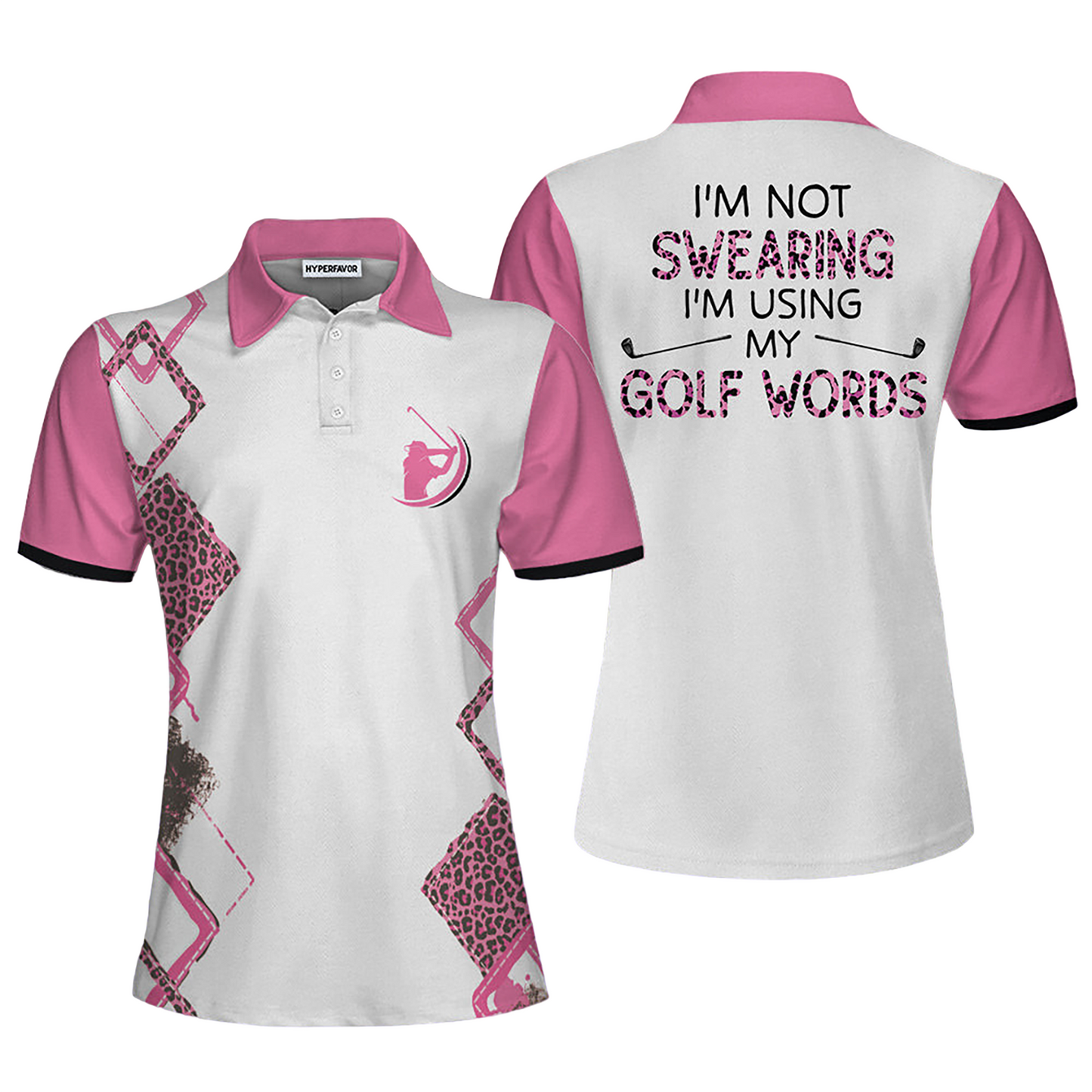 I'm Using My Golf Words Women Polo H0293