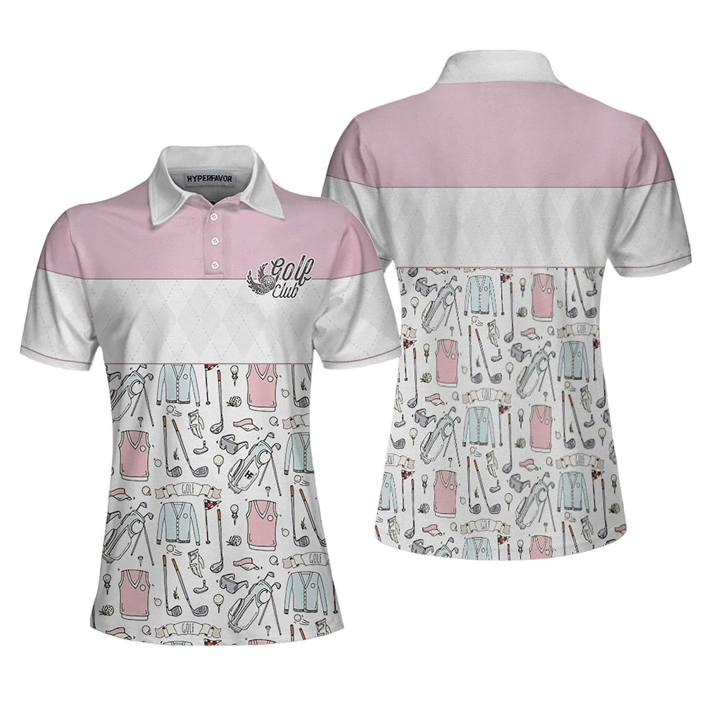 Golf Life In Pink Women Polo Shirt H0296