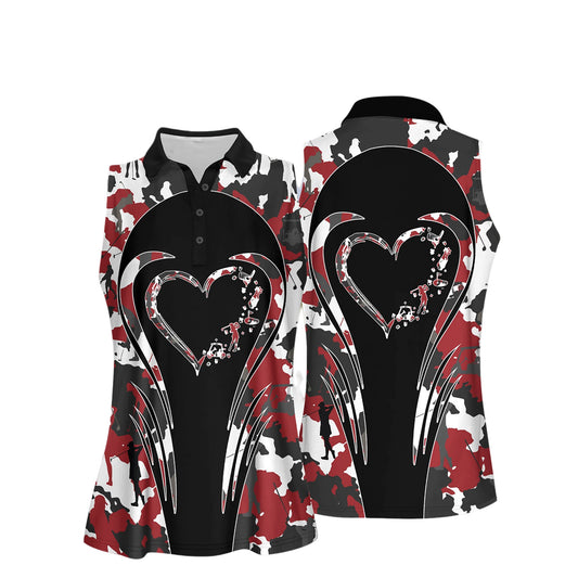 Love Golf Camouflage Women Shirts I0030