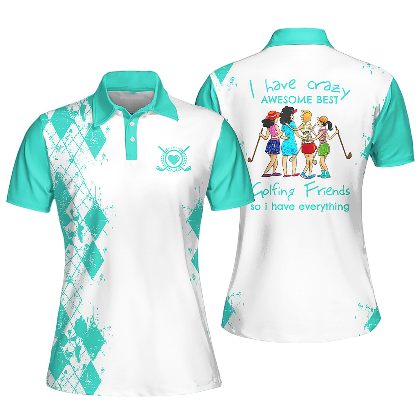 Golf Friends Love Colorfun Polo Shirt I0223