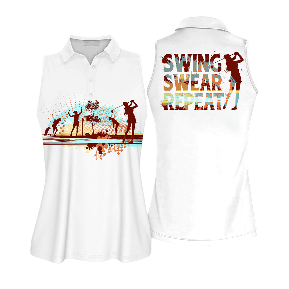 Golf Club Swing Swear Repeat Shirts I0232