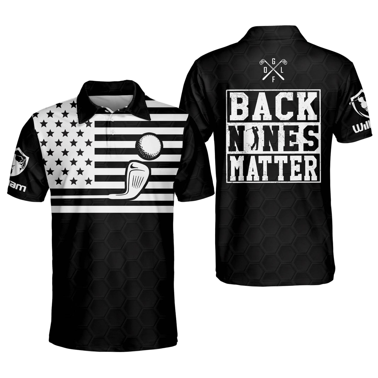 Back Nines Matter Golf Polo Shirts GM0097