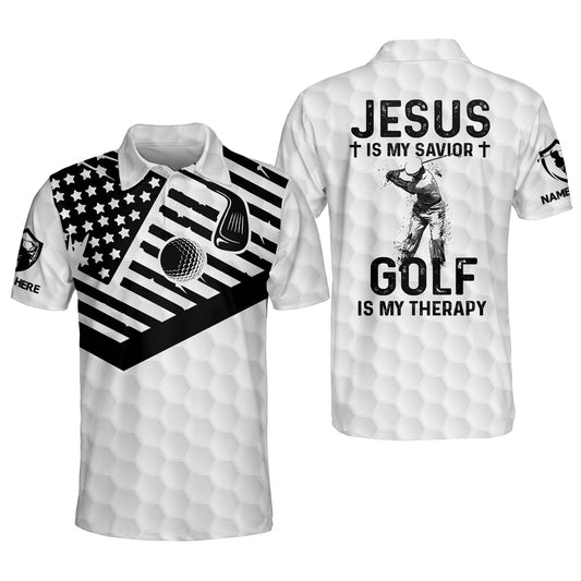 Golf Is My Therapy Men's Golf Polos GM0183