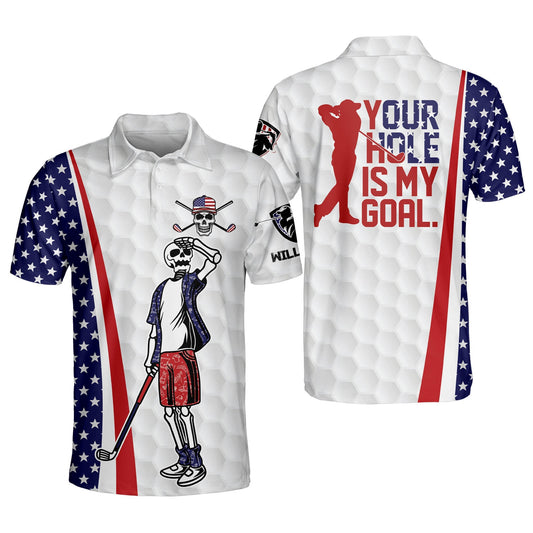 Your Hole Is My Goal Men's Golf Shirts GM0012