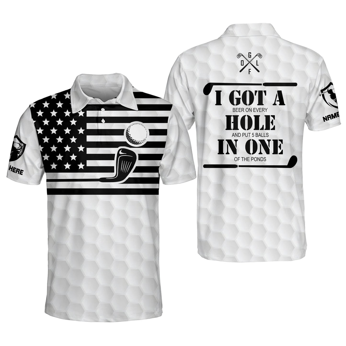 I Made A Hole In One Men's Golf Polos GM0184