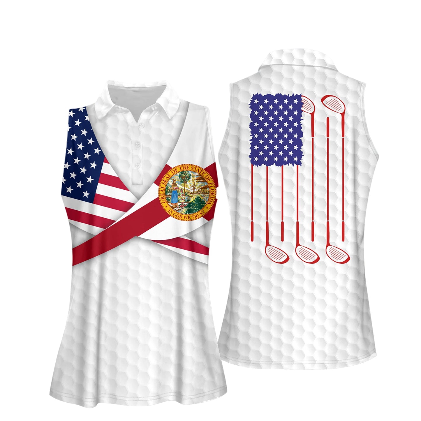 Florida Golfer America Golf Flag Shirts I0035