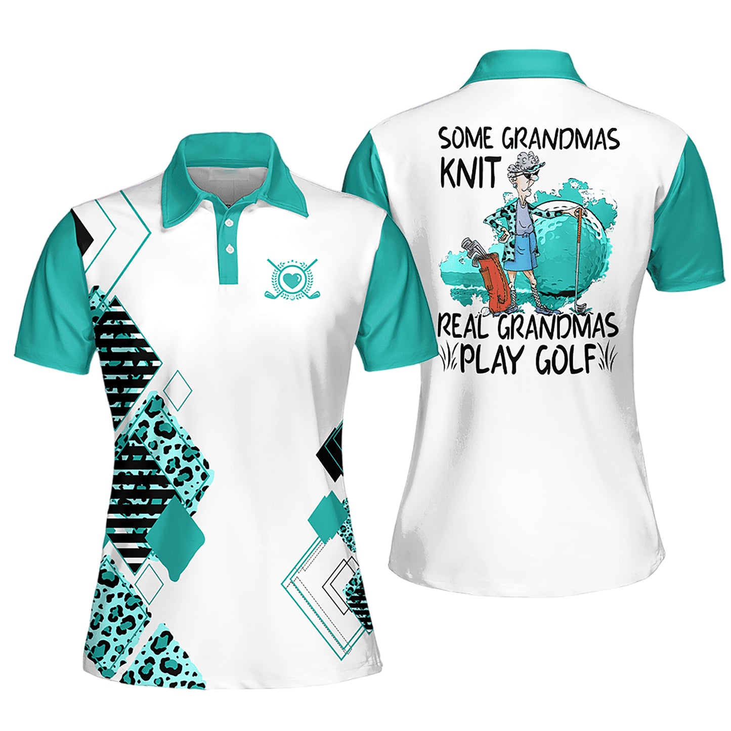 Real Grandmas Short Sleeve Golf Shirt I0249