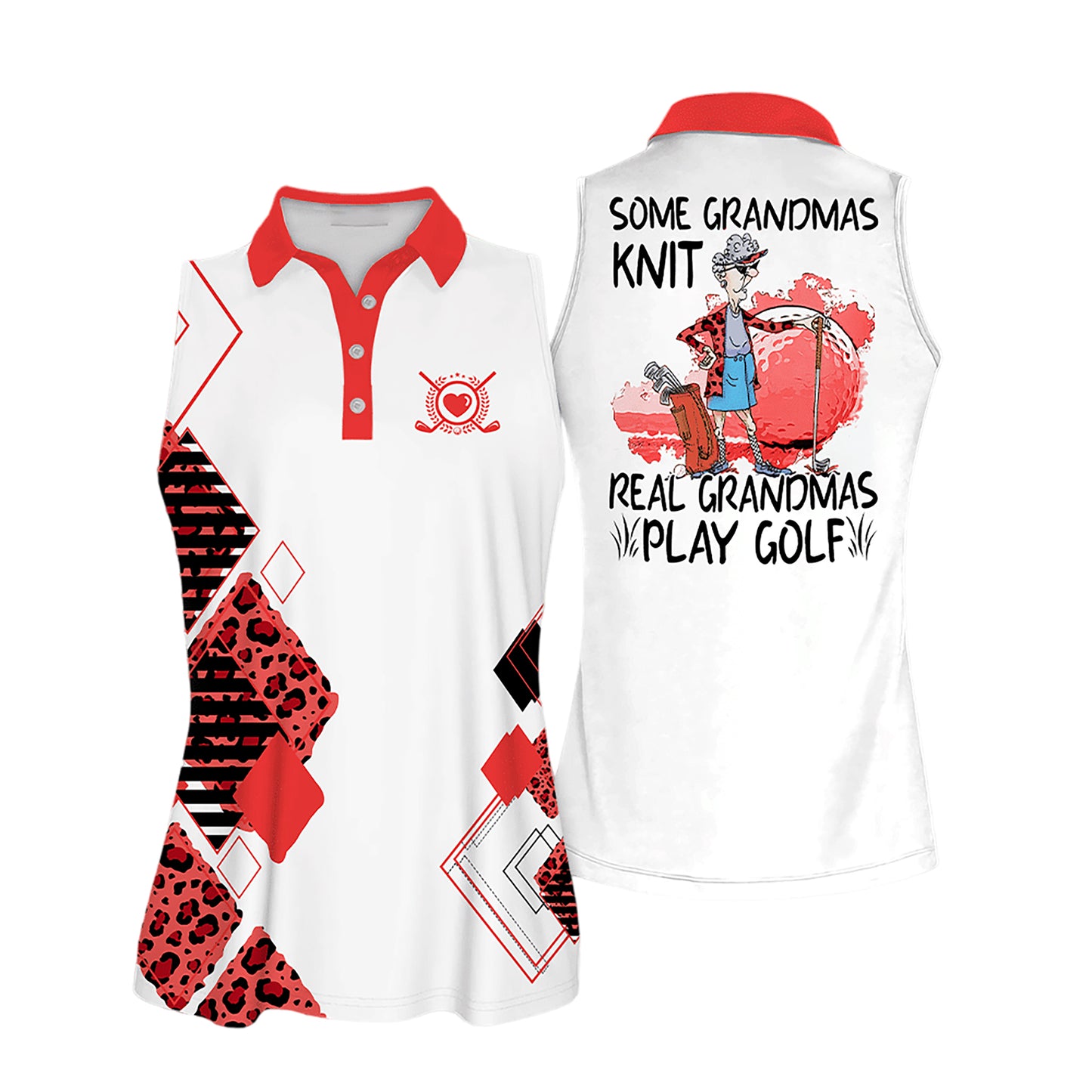 Real Grandmas Sleeveless Golf Shirt I0249