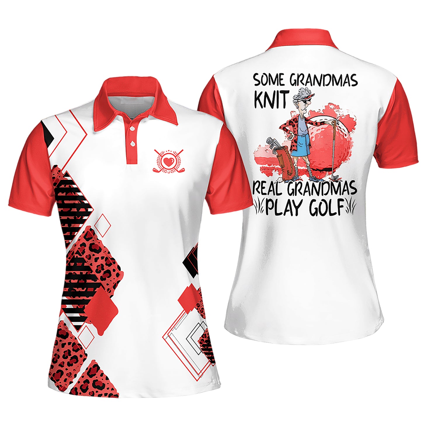 Real Grandmas Short Sleeve Golf Shirt I0249