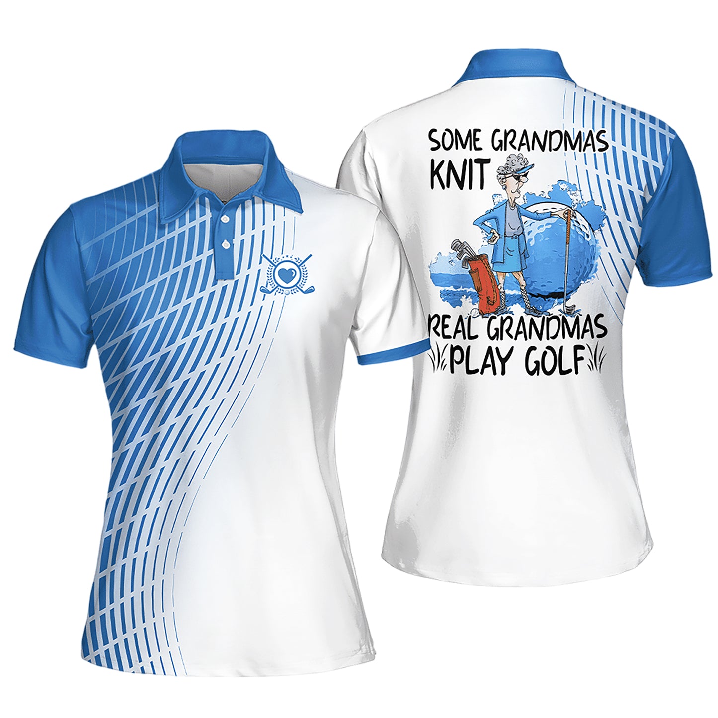 Real Grandmas Play Golf Polo Shirt I0253