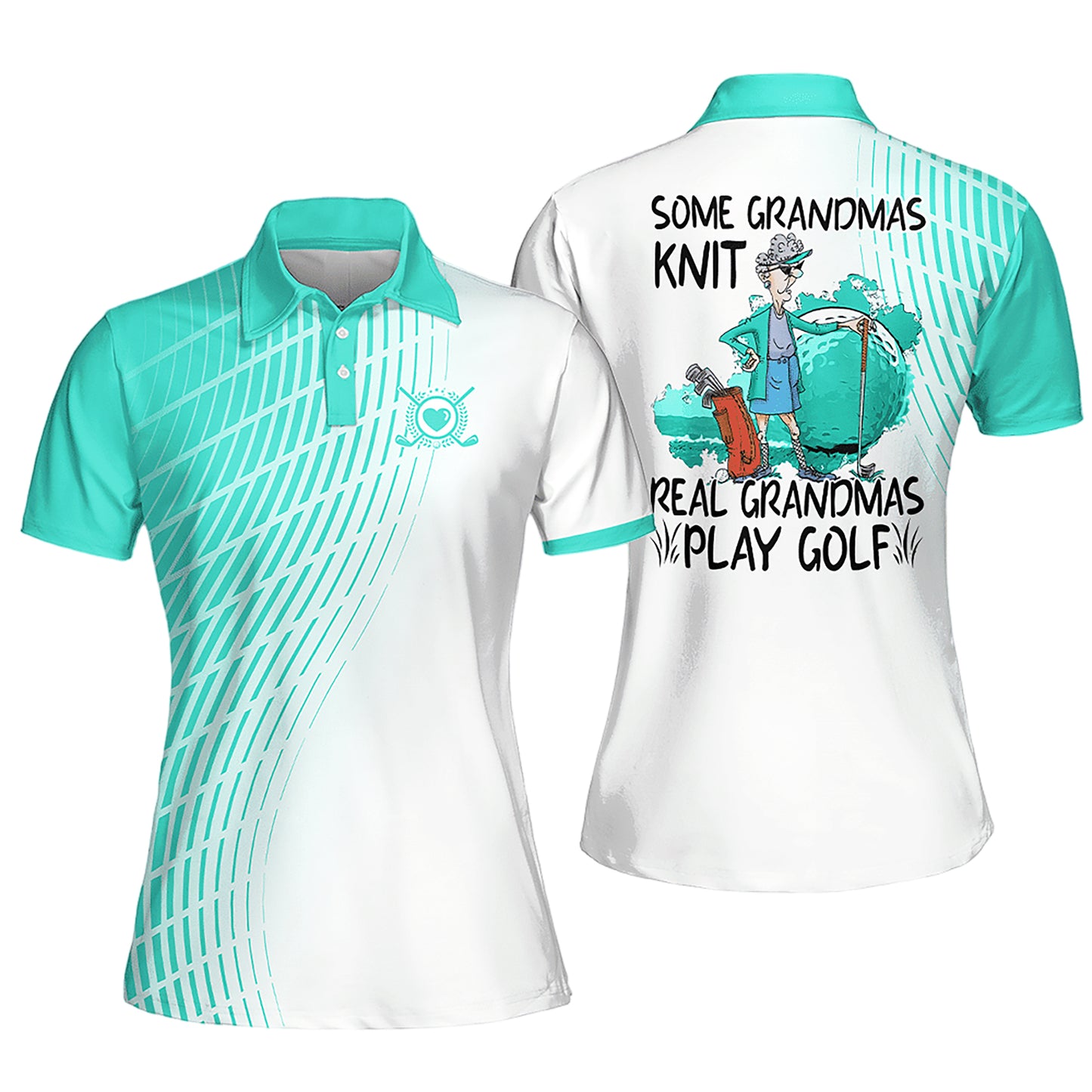 Real Grandmas Play Golf Polo Shirt I0253