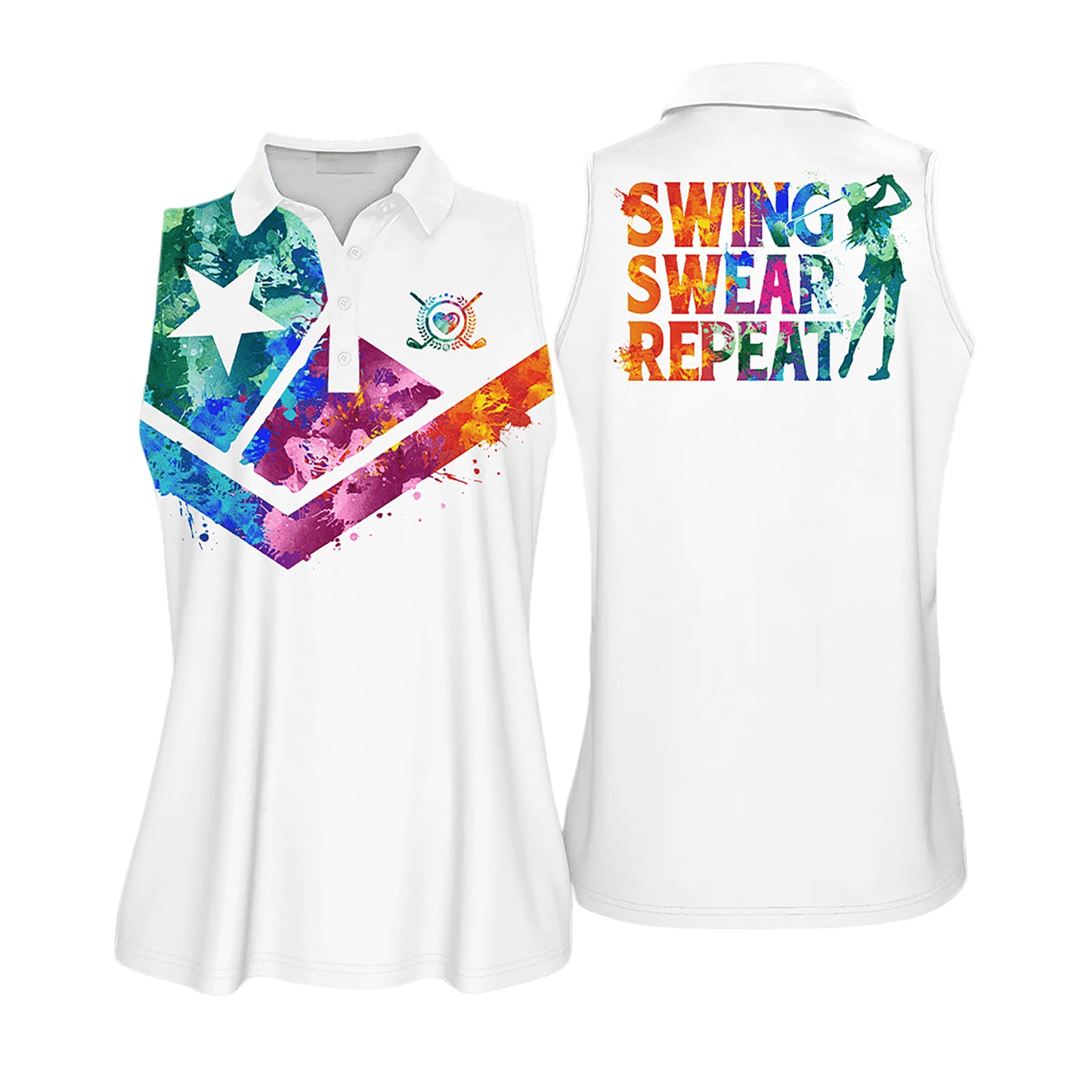 Swing Swear Repeat Texas Golf Shirts I0256