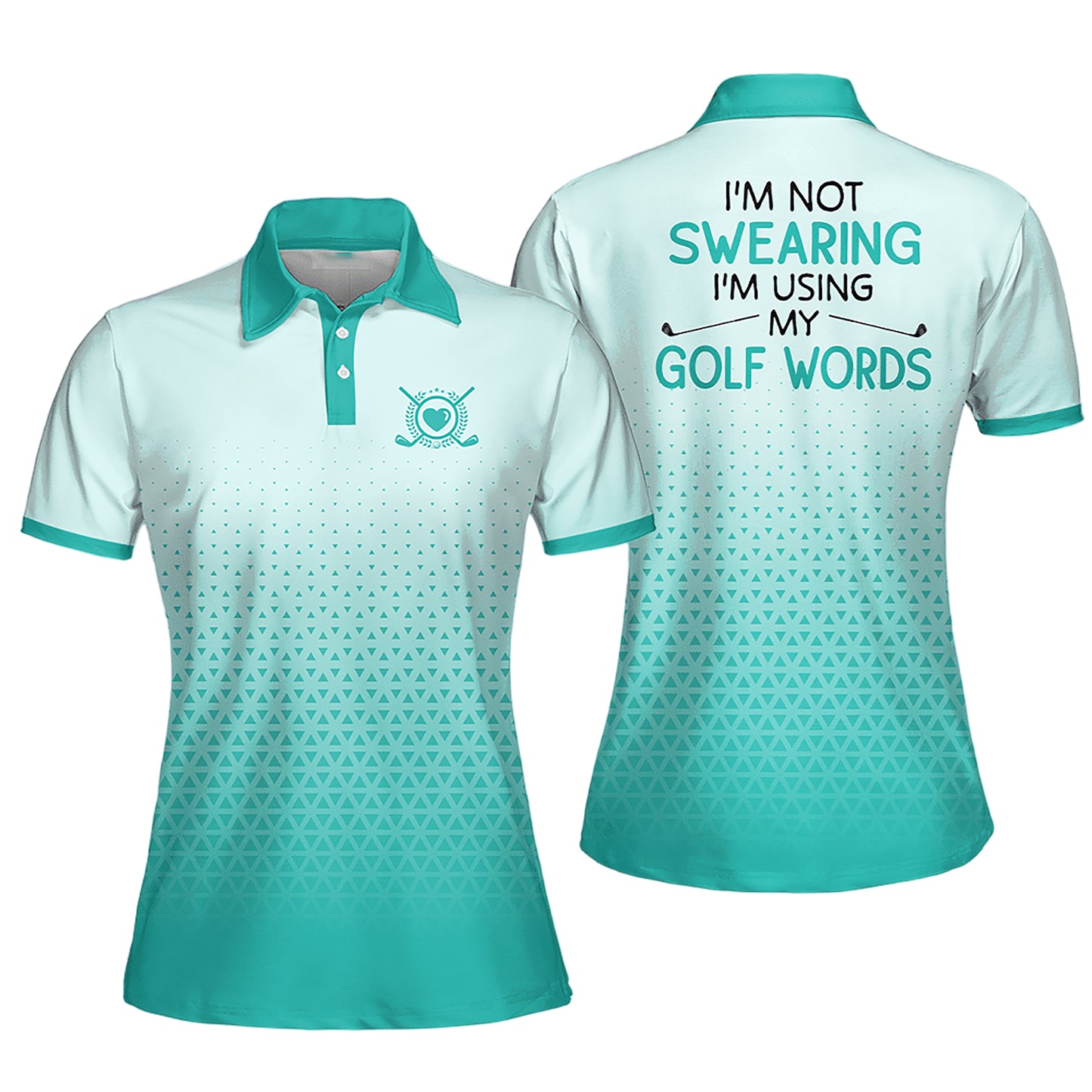 I'm Not Swearing Golf Polo Shirt I0301