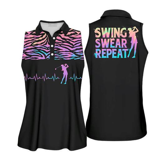 Swing Swear Repeat Golf Shirt Woman I0330