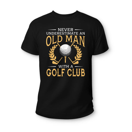 Old Man With A Golf Club Golf TShirts GT0042