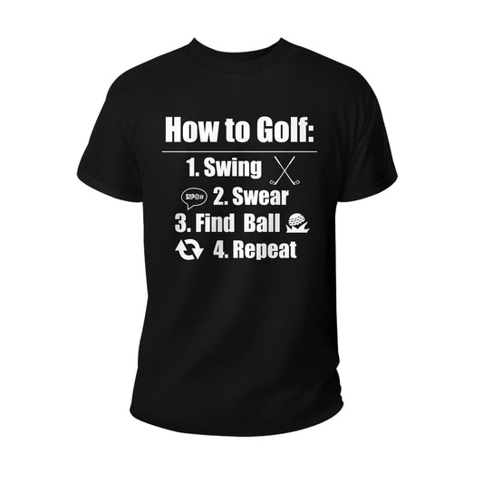 Swing Swear Find Ball Repeat TShirts GT0046