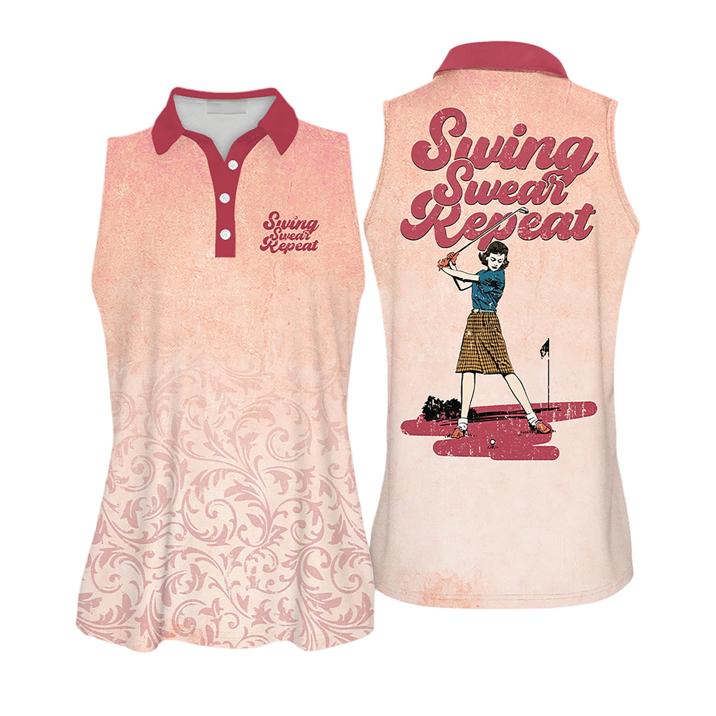 Swing Swear Repeat Golfer Sleeveless I0372