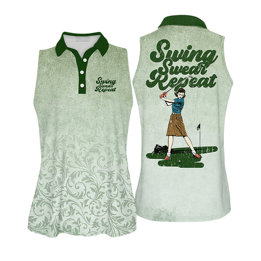 Swing Swear Repeat Golfer Sleeveless I0372