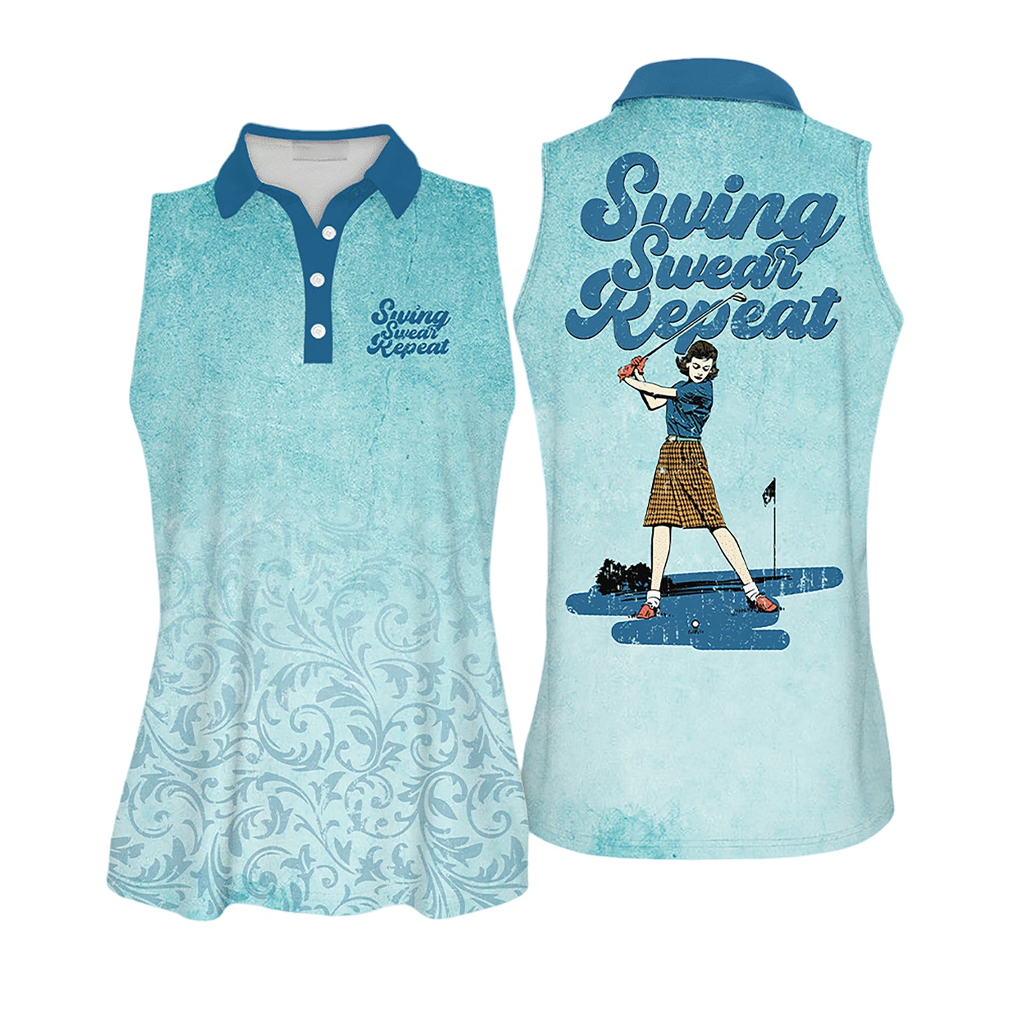 Swing Swear Repeat Golfer Sleeveless I0372