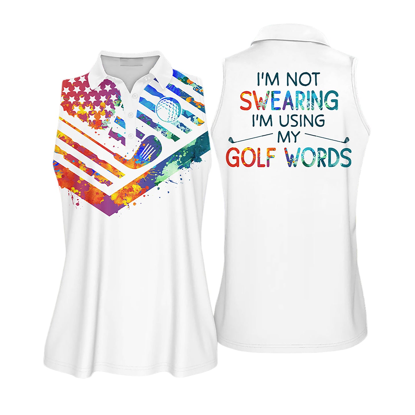 I Am Using My Golf Words Golf Shirt I0375