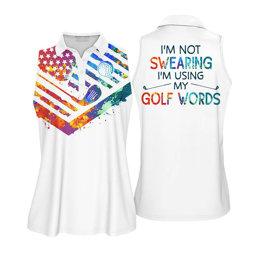 I Am Using My Golf Words Golf Shirt I0375