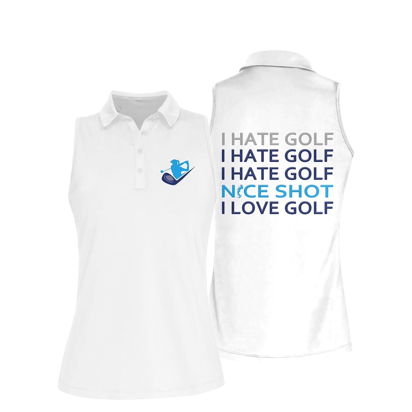 Nice Shot Golf Silhouette Women Shirts I0082