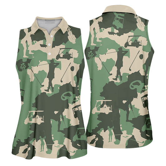 Camouflage Texture Golfer Color Shirts I0382