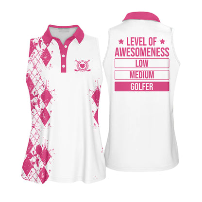 Golf Level Of Awesomeness Sleeveless I0384