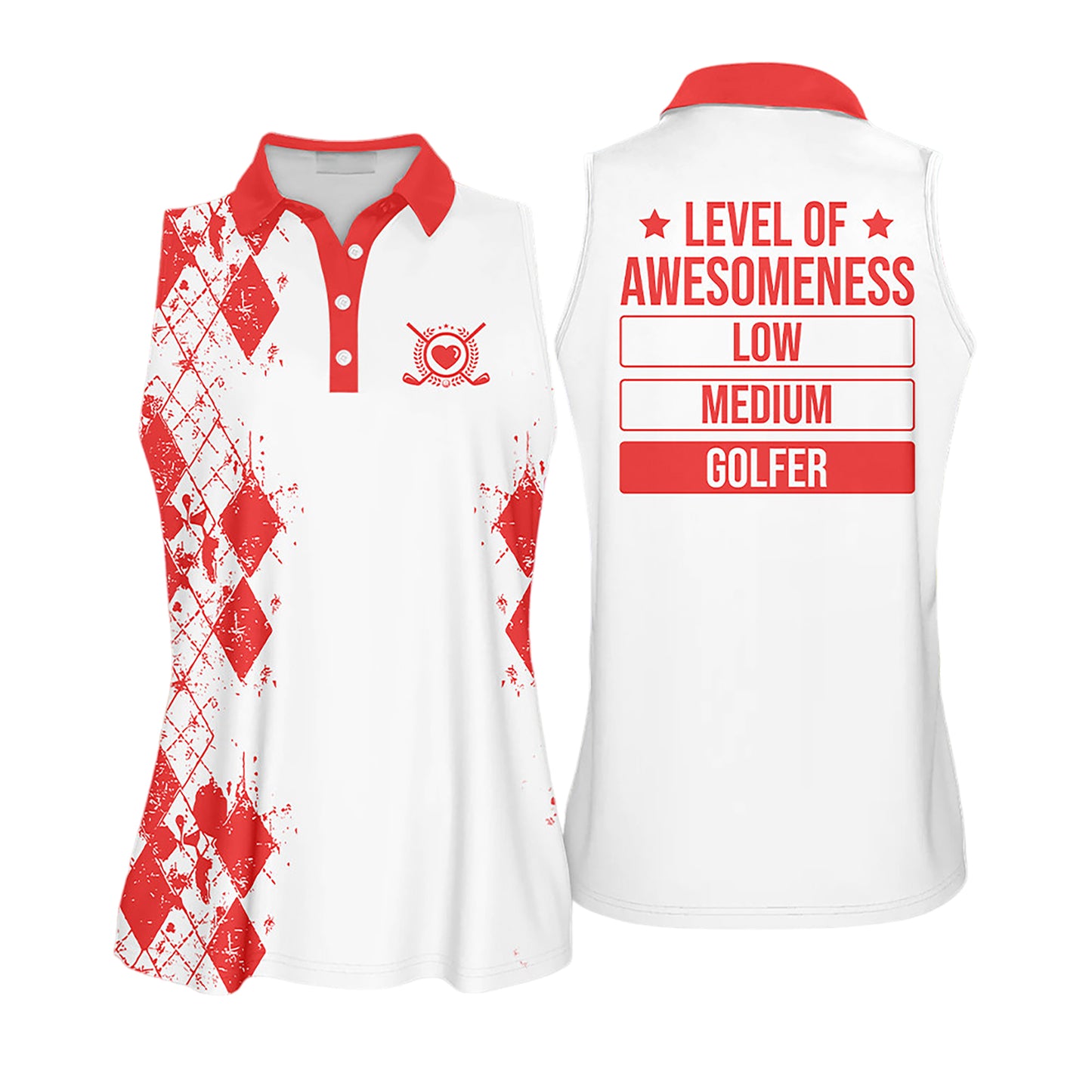 Golf Level Of Awesomeness Sleeveless I0384