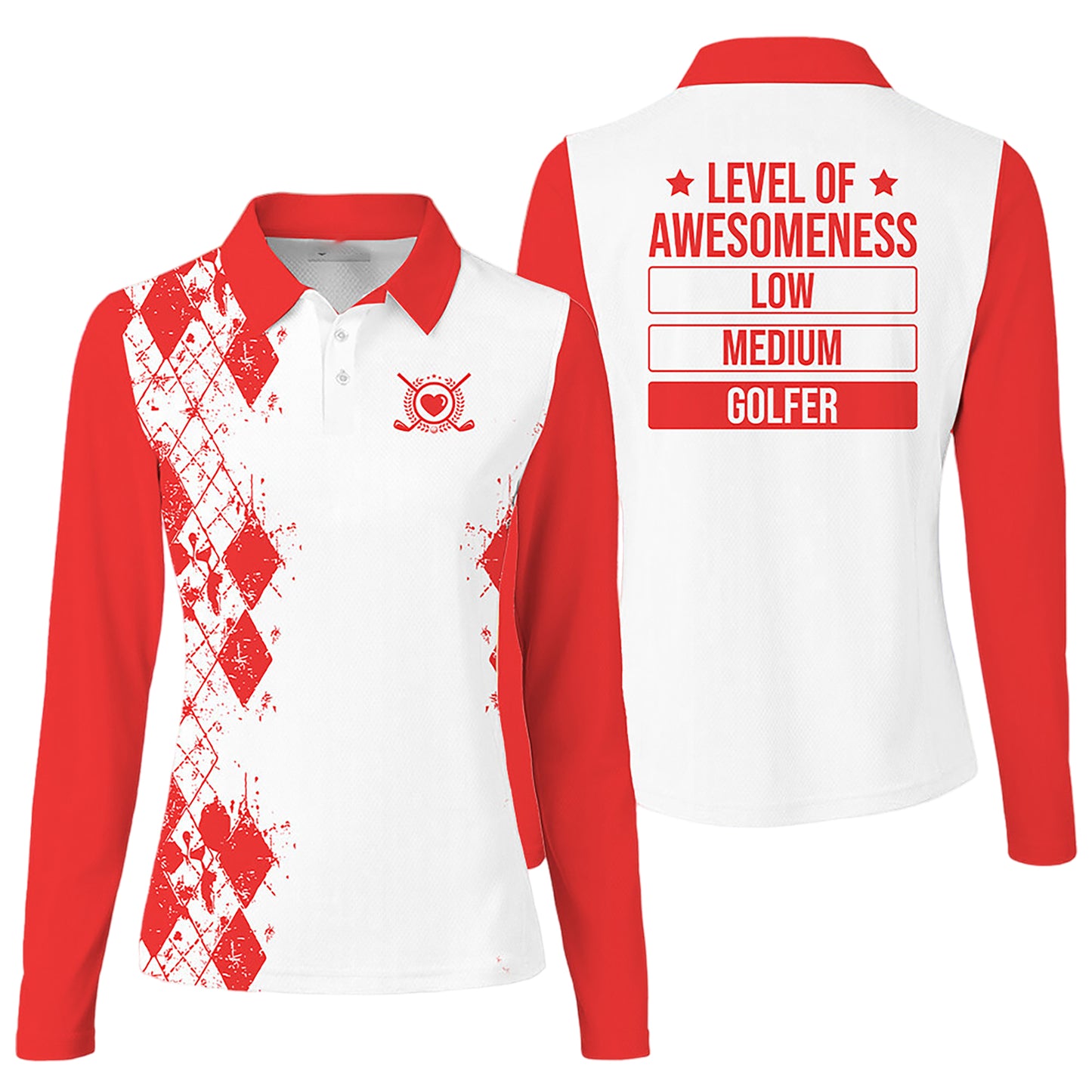 Golf Level Of Awesomeness Long Sleeve I0384