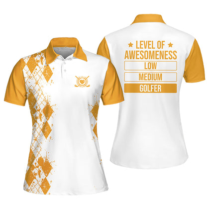 Golf Level Of Awesomeness Polo Shirt I0384