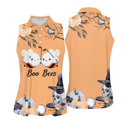 Halloween Boo Bee Golf Sleeveless Shirt I0386