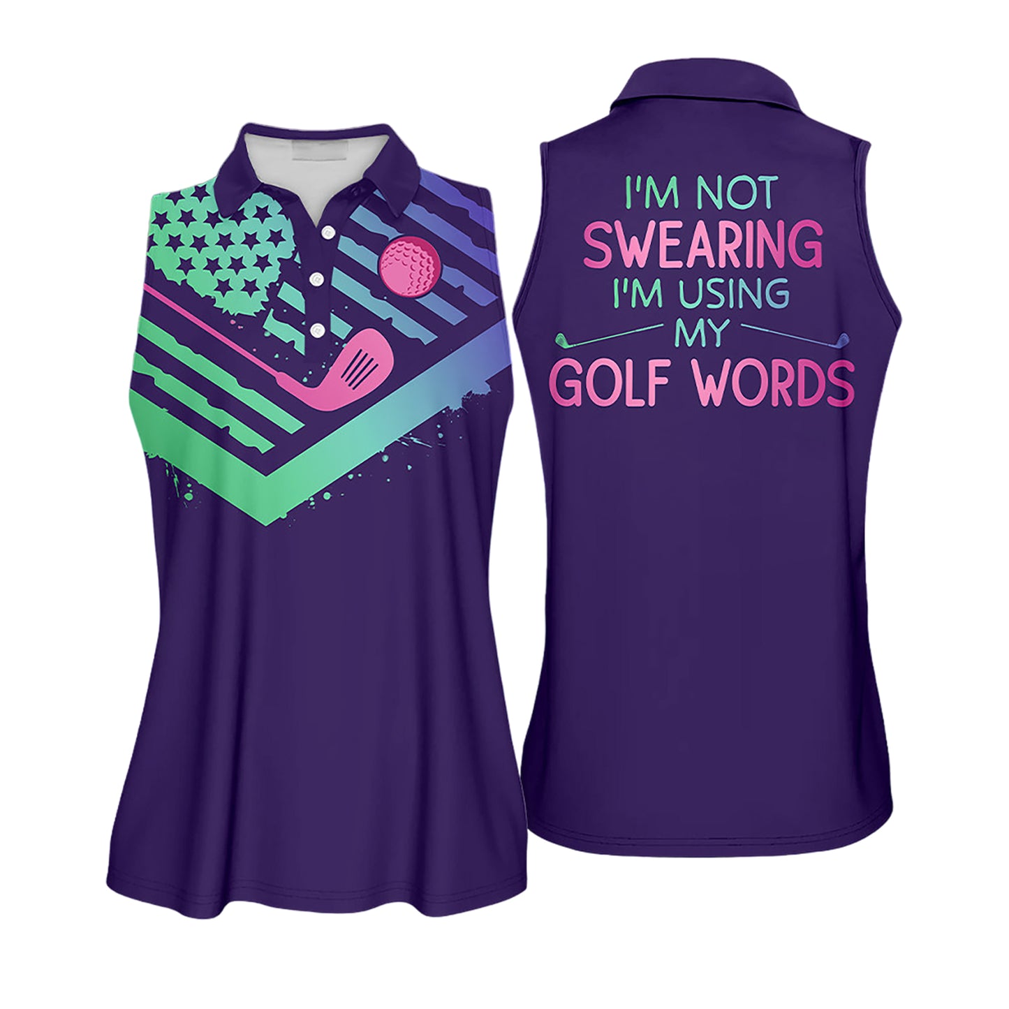 I Am Using My Golf Words Golf Shirts I0391