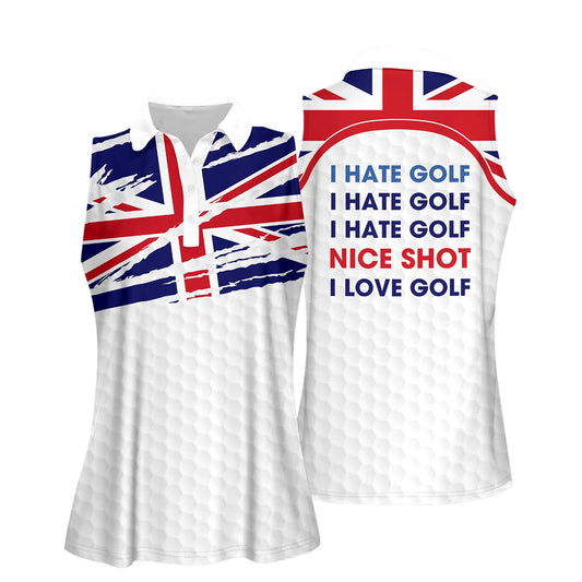 Nice Shot Uk Flag Golf Shirts I0093