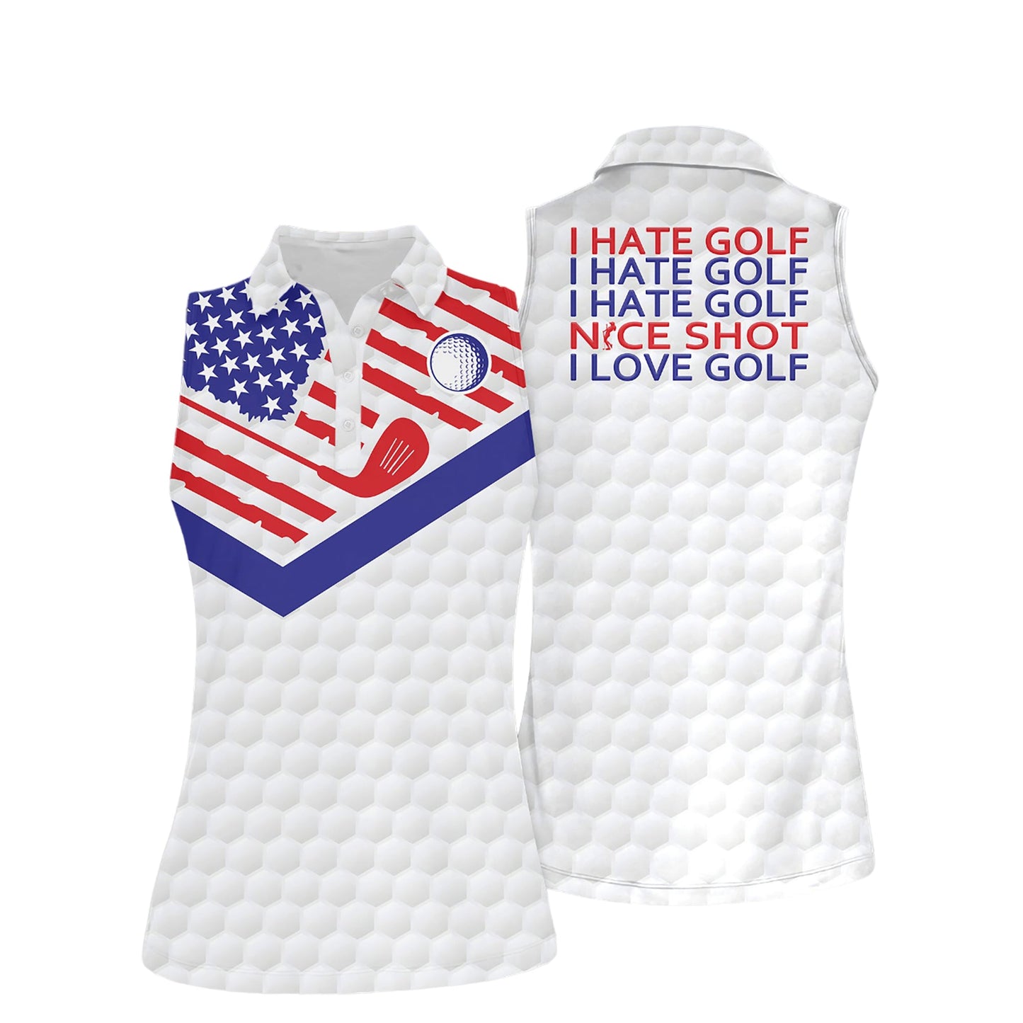 Nice Shot American Women Golf Shirts I0095