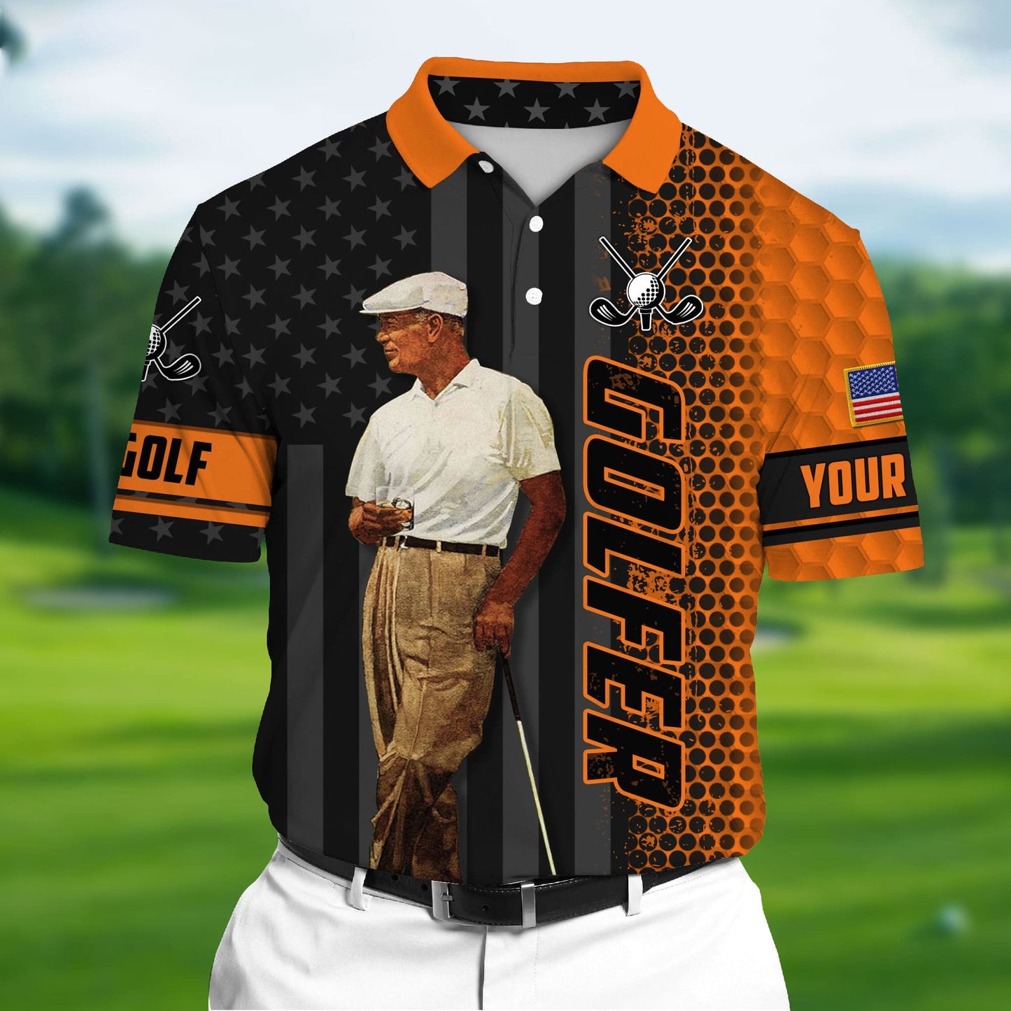 Masnines Pride Cool Golfer, Love Golf 3D Polo Shirt Multicolor Custom Name GA0014