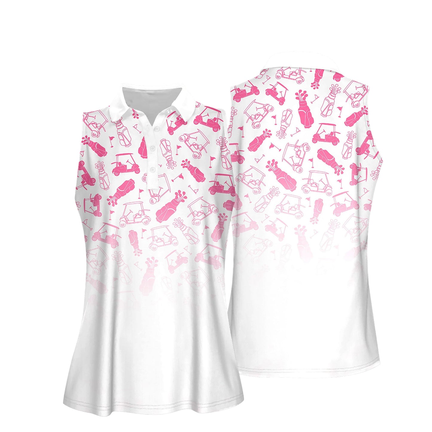 Pink Gradient Golf Set Shirts I0122