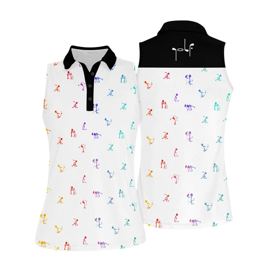 Stickfigures Playing Golf Women Shirts I0133