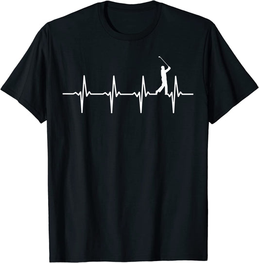 Golf Heartbeat For Golfers T-shirts GT0018