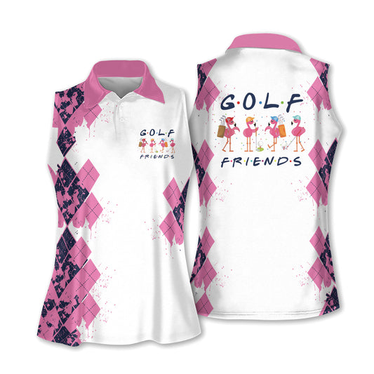 Golf Friends Flamingo Women Golf Shirt H0092