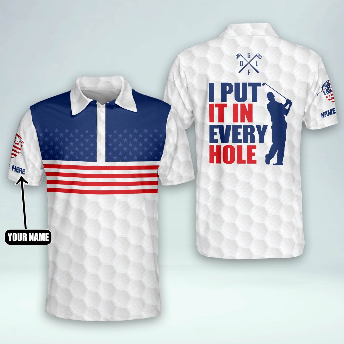 Masnines Golf Premium I Put It in Every Hole Personalized Name All Over Printed Shirt GA0151