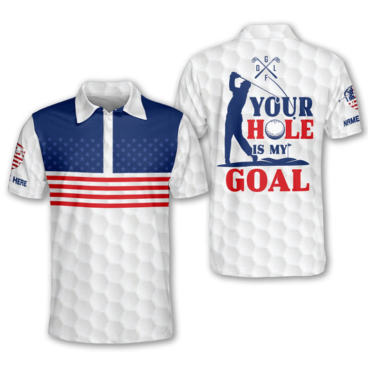 Your Hole is My Goal Golf Mens Polo GM0361