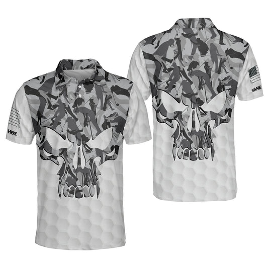Personalized Skull Golf Shirts For Men GM0303