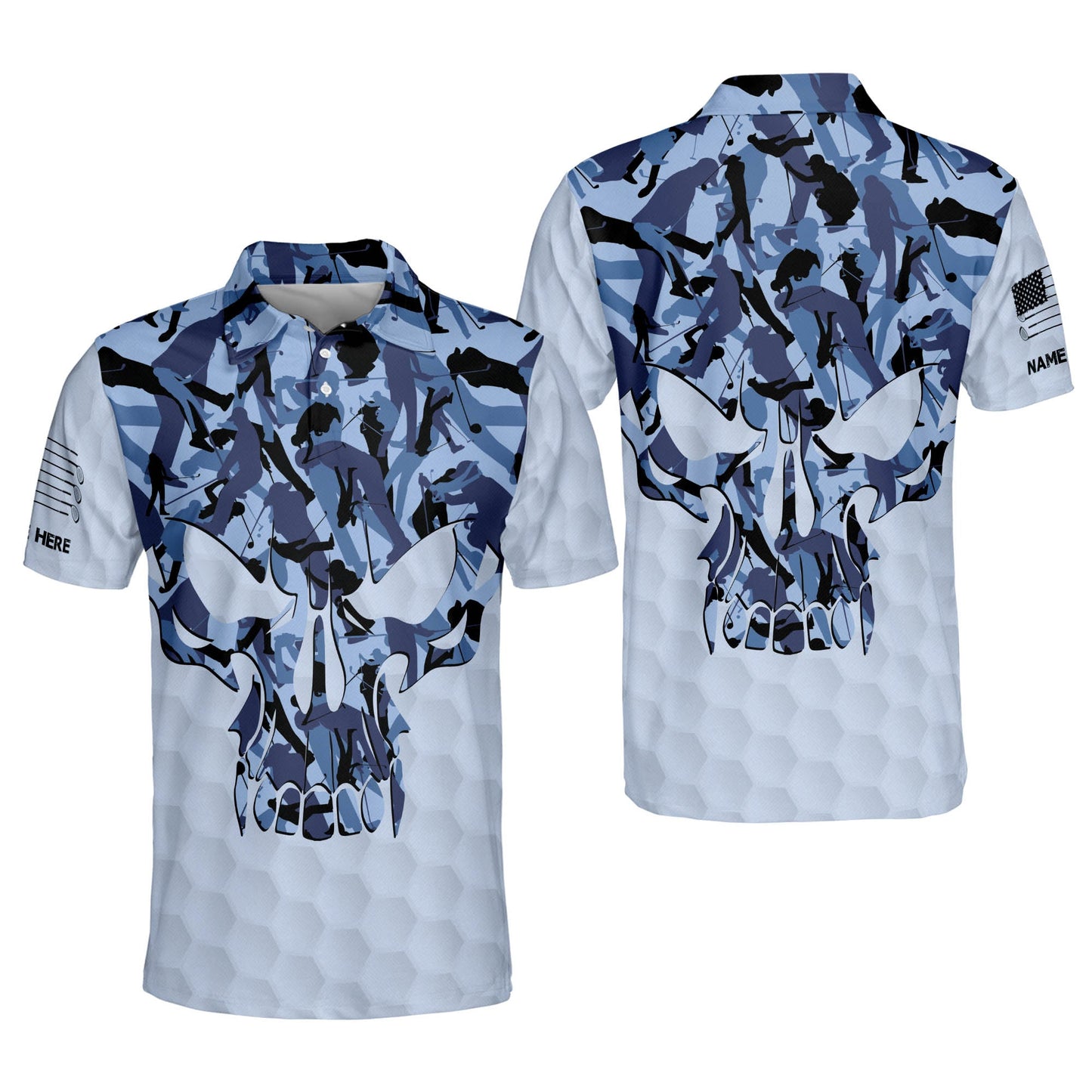Personalized Skull Golf Shirts For Men GM0305