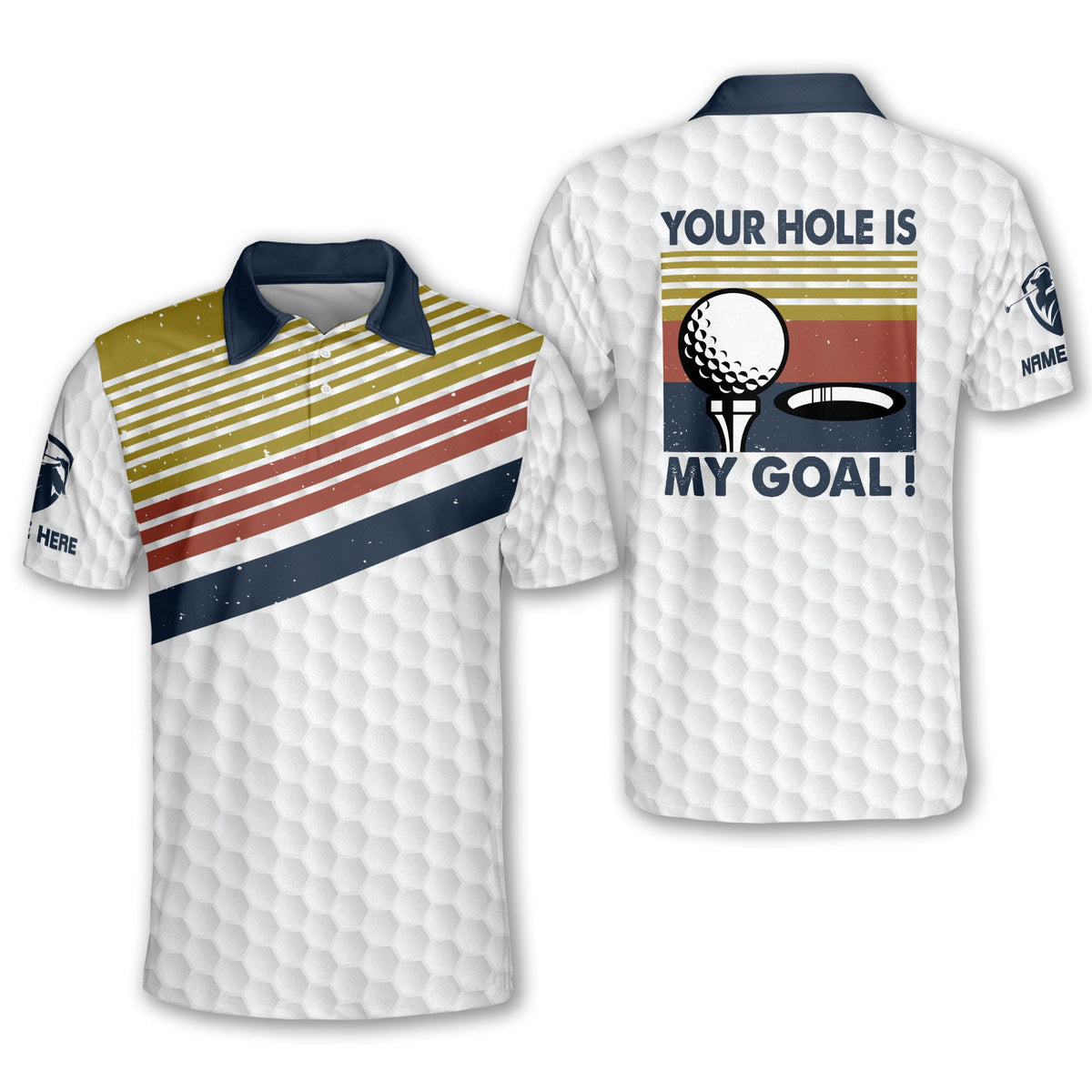 Personalized Funny Golf Shirts for Men, Vintage Golf Shirts, Mens Funn ...