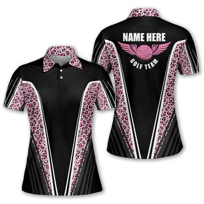 Leopard Pattern Women Golf Team Shirts GW0031