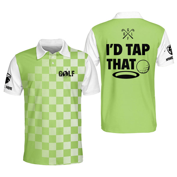 Custom I'd Tap That Golf Polo Shirt For Men, Custom Men's Funny Golf Shirt GM0318
