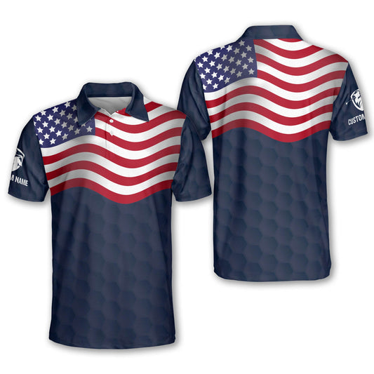 American Flag Golf Shirts For Men GM0413