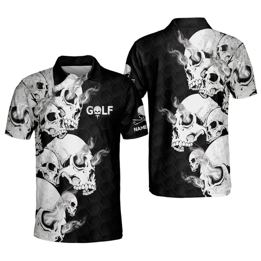 Personalized Skull Crazy Golf Polo GM0221